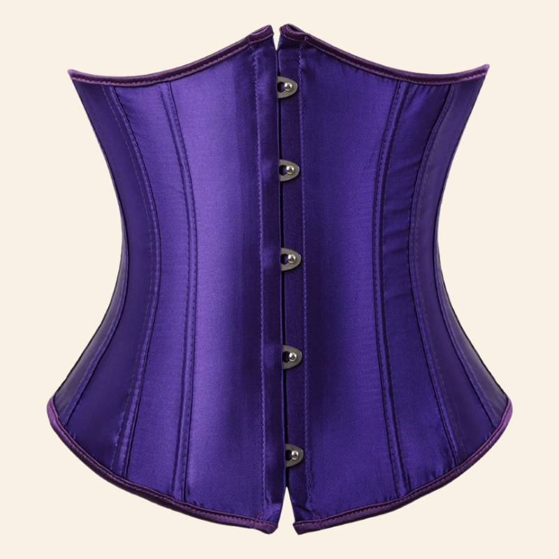 corset violet underbust gothique taille de guêpe