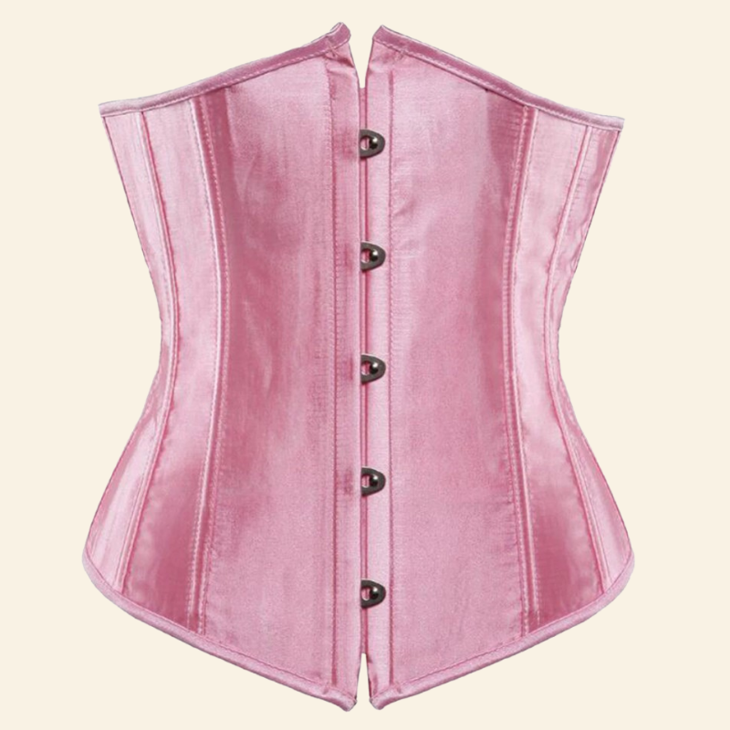 corset rose underbust gothique taille de guêpe