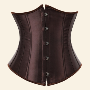 corset marron underbust élégant