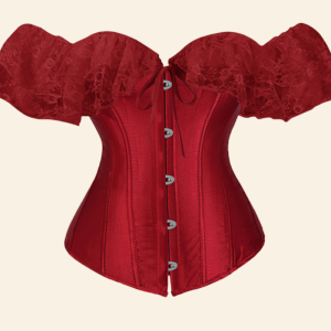 corset gothique bordeaux