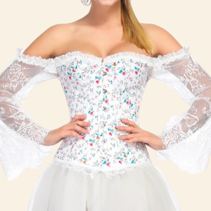 corset gothique floral