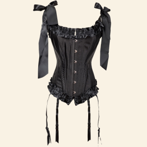 corset noir victorien
