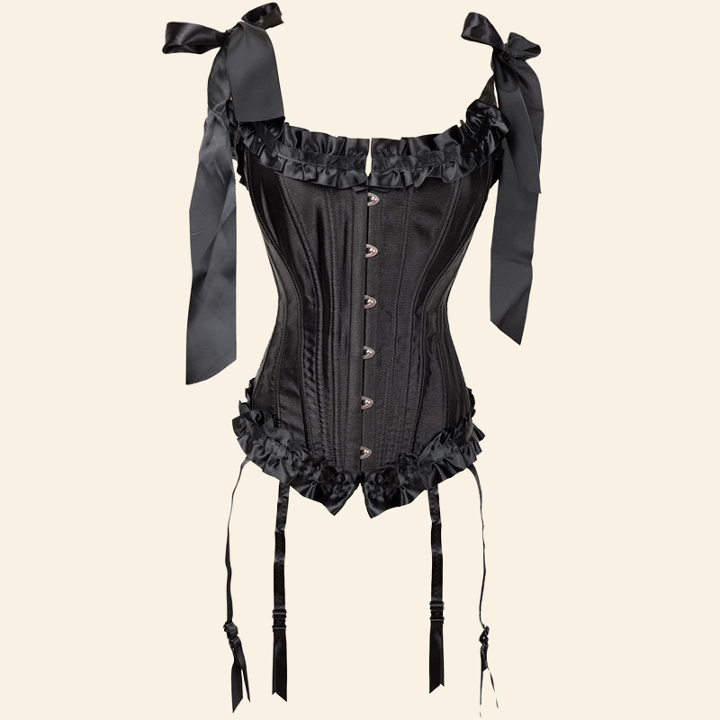 corset noir victorien