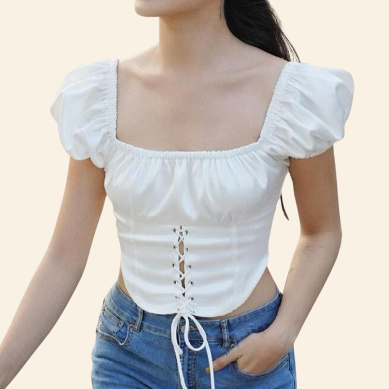 corset blanc chic