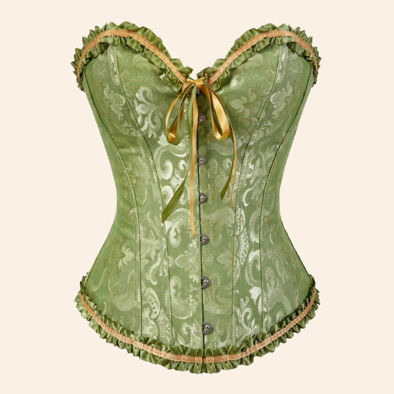 Corset Sexy Vert Carmen élégant